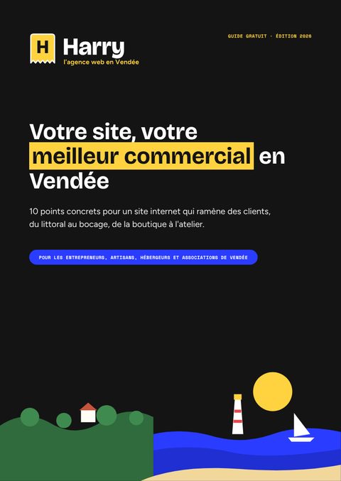 Couverture du guide « Votre site, votre meilleur commercial en Vendée »